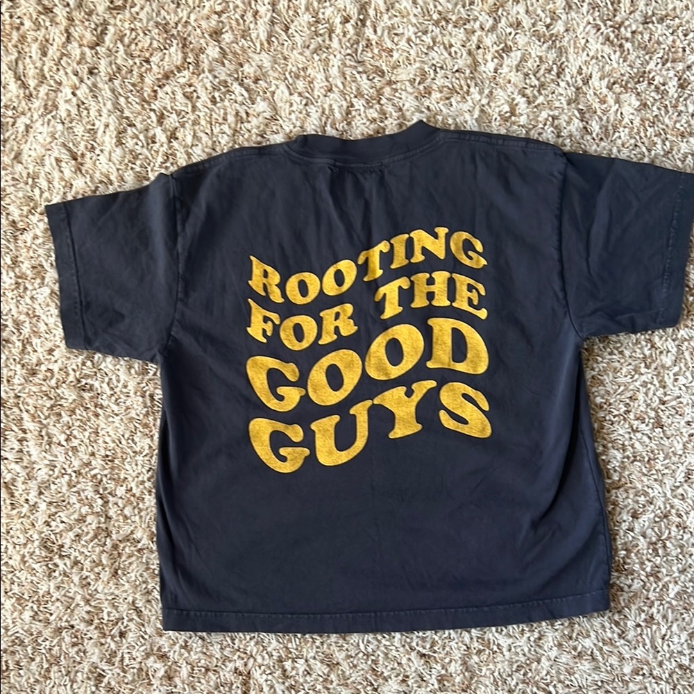 Studio M Black and Gold Graphic Tee
